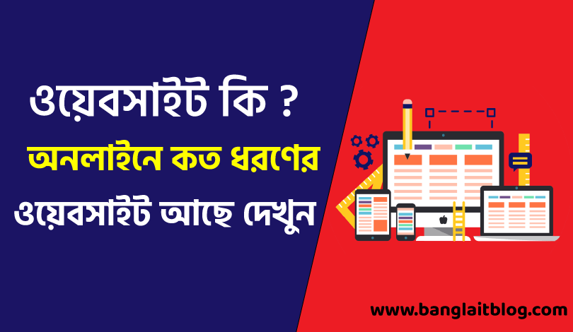 ওয়েবসাইট (Website) কি ? অনলাইনে ওয়েবসাইট কত প্রকার ? 